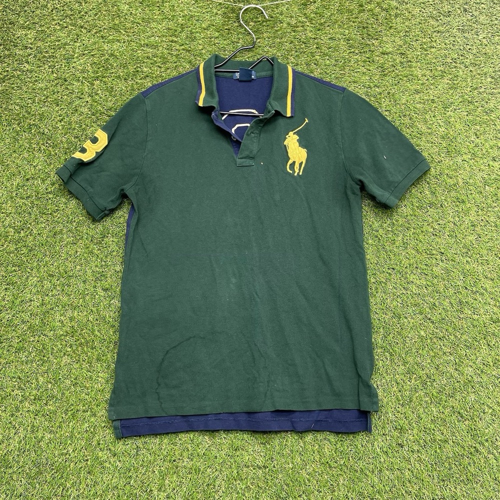 Polo Ralph Lauren Big Pony Polo Shirt Youth Large 14-16 Navy Blue Preppy #3